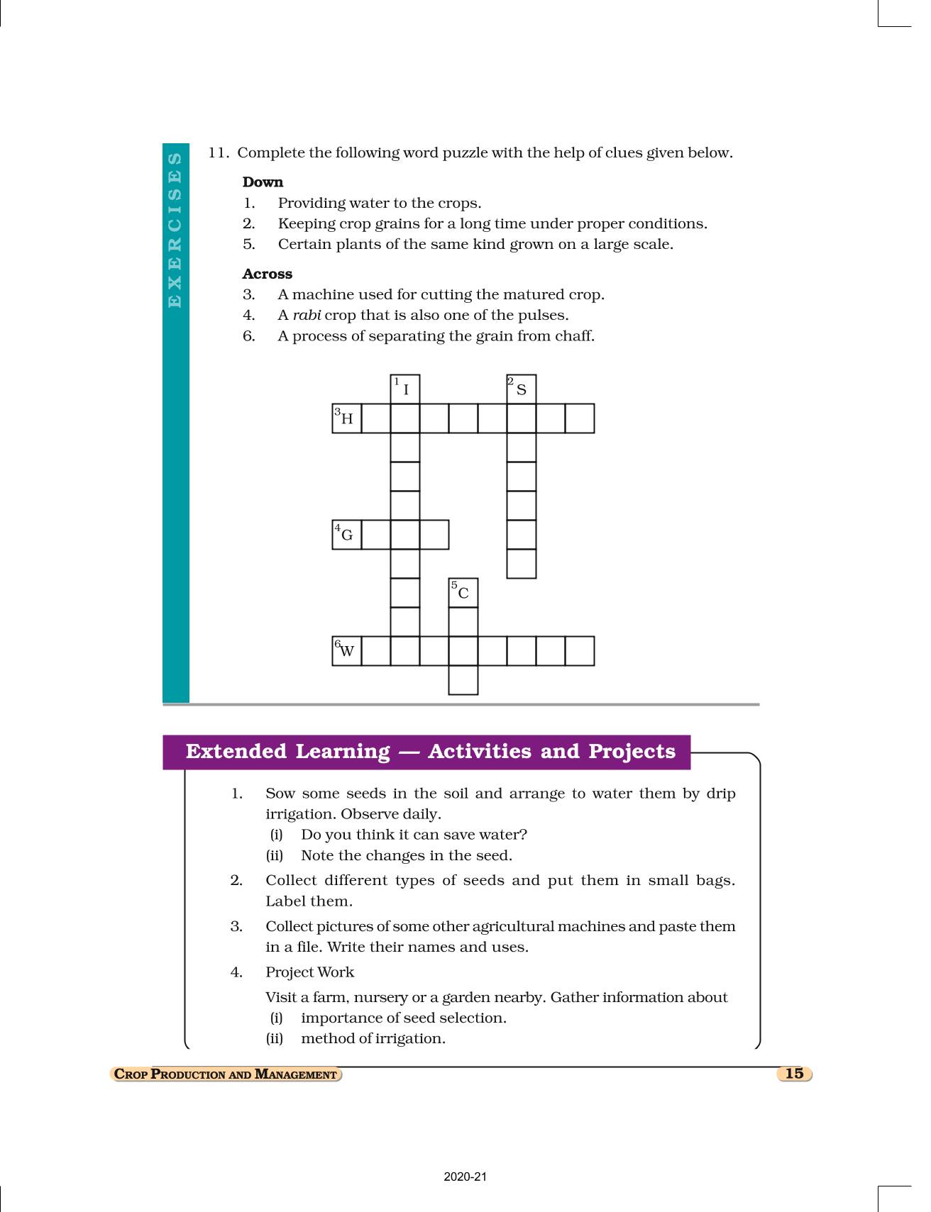 Crop Production And Management Ncert Book Of Class Science